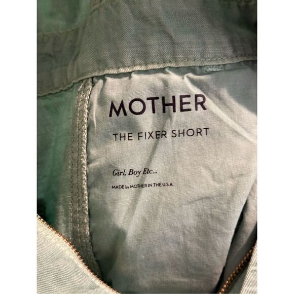 NWOT MOTHER Hedge Green Linen Blend Lightweight Fixer Short Romper One Piece XS - Picture 7 of 16